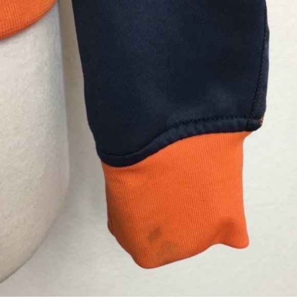 A/X Armani Women's Exchange Navy Orange Logo Zip Hooded Track Jacket Size Small - Picture 11 of 16